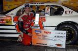 Trevor Bayne in victory lane at Bristol