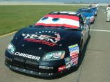 On the hood of an NNS car at Nashville.