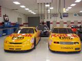 The 1994 and 1995 winning cars.